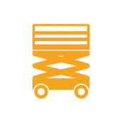 Sakselift , m/støttebein diesel/elektrisk