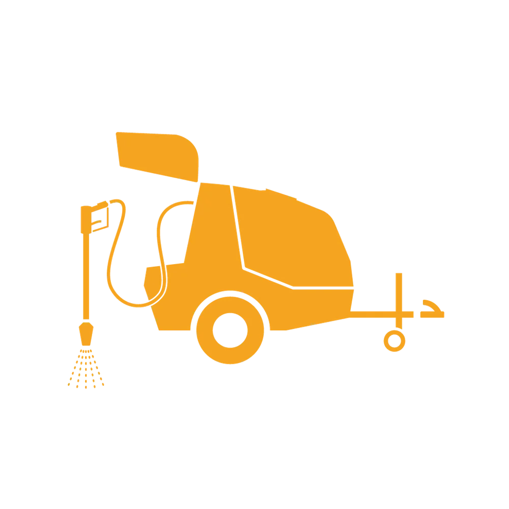 Høytrykksvasker på tilhenger